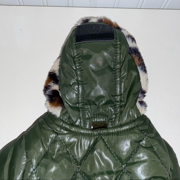 PETS - TINY DOG PUFFER COAT/JACKET - FLEECE LINES - HOOD w/Snaps - NEVER WORN - Picture 6 of 10